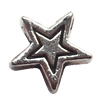 Lead-free Zinc Alloy Jewelry Findings, Star 7mm hole=1mm Sold per pkg of 3000