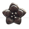 Lead-free Zinc Alloy Jewelry Findings, Flower 16mm hole=2mm Sold per pkg of 300