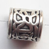 Lead-free Zinc Alloy Jewelry Findings, Tube 9x9mm hole=1.5mm Sold per pkg of 300