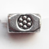 Lead-free Zinc Alloy Jewelry Findings, Tube 6x4mm hole=1.5mm Sold per pkg of 2000