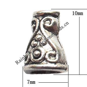 Nickel-free & Lead-free Zinc Alloy Jewelry Findings 10x7mm hole=1.5mm Sold per pkg of 700