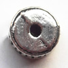 Lead-free Zinc Alloy Jewelry Findings, Coin 7mm hole=2mm Sold per pkg of 1000