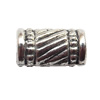 Lead-free Zinc Alloy Jewelry Findings, Tube 11x6mm hole=3mm Sold per pkg of 600