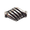 Lead-free Zinc Alloy Jewelry Findings, Helix 11x6mm hole=1mm Sold per pkg of 1000