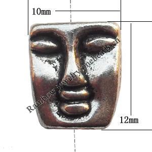 Lead-free Zinc Alloy Jewelry Findings, Trapezium 10x12mm hole=1mm Sold per pkg of 500