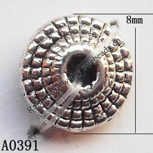 Lead-free Zinc Alloy Jewelry Findings, Donut 8mm hole=2mm Sold per pkg of 1500