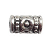 Lead-free Zinc Alloy Jewelry Findings, Tube 9x5mm hole=2mm Sold per pkg of 1000