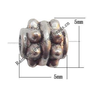 Lead-free Zinc Alloy Jewelry Findings, Helix 5x5mm hole=1mm Sold per pkg of 2000