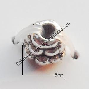 Lead-free Zinc Alloy Jewelry Findings, 4x4mm hole=1mm Sold per pkg of 5000
