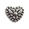 Lead-free Zinc Alloy Jewelry Findings, Heart 8x7mm hole=1mm Sold per pkg of 1500