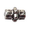 Lead-free Zinc Alloy Jewelry Findings, Carved 7x10mm hole=1mm Sold per pkg of 1000