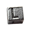 Lead-free Zinc Alloy Jewelry Findings, Rectangle 7x7mm hole=3mm Sold per pkg of 500