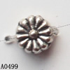 Lead-free Zinc Alloy Jewelry Findings, Fluted Flat Round 5mm hole=1mm Sold per pkg of 4000