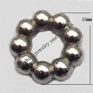 Jewelry findings, CCB plastic Beads, Donut 15mm, Sold By Bag
