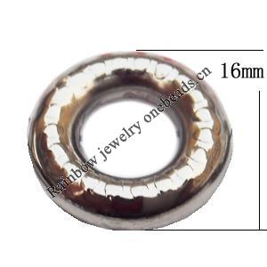 Jewelry findings, CCB plastic Beads, Donut 16mm, Sold By Bag