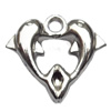 Jewelry findings, CCB plastic Pendant, Heart 24x22mm, Sold By Bag