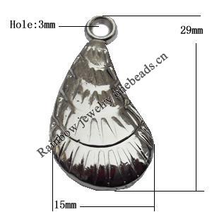 Jewelry findings, CCB plastic Pendant, Teardrop 15x29mm, Sold By Bag