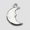 Jewelry findings, CCB plastic Pendant, Moon 16x25mm, Sold By Bag