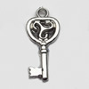 Jewelry findings, CCB plastic Pendant, Key 10x22mm, Sold By Bag