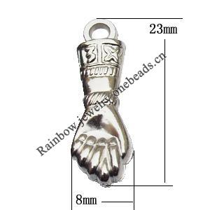 Jewelry findings, CCB plastic Pendant, 23x8mm, Sold By Bag
