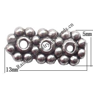 Connector Lead-Free Zinc Alloy Jewelry Findings 13x5mm hole=1mm Sold per pkg of 1500
