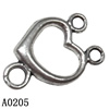 Connector Lead-Free Zinc Alloy Jewelry Findings 14x21mm big hole=3mm,small hole=1mm Sold per pkg of 400