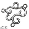 Connector Lead-Free Zinc Alloy Jewelry Findings 22x27mm hole=2mm Sold per pkg of 200