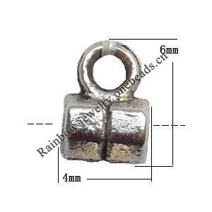 Connector Lead-Free Zinc Alloy Jewelry Findings 4x6mm hole=1.5mm Sold by KG