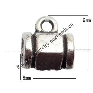 Connector Lead-Free Zinc Alloy Jewelry Findings 8x9mm hole=1mm Sold by KG