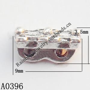 Connector Lead-Free Zinc Alloy Jewelry Findings 9x3.5mm hole=1mm Sold per pkg of 2000