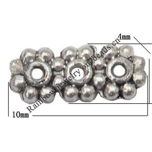 Connector Lead-Free Zinc Alloy Jewelry Findings 4x10mm hole=1mm Sold per pkg of 3500