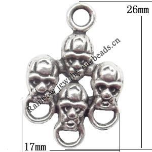 Connector Lead-Free Zinc Alloy Jewelry Findings 17x26mm hole=3mm Sold per pkg of 300
