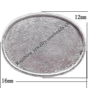 Connector Lead-Free Zinc Alloy Jewelry Findings 16x12x3mm hole=1mm Sold per pkg of 400