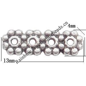 Connector Lead-Free Zinc Alloy Jewelry Findings 13x4mm Sold per pkg of 2000