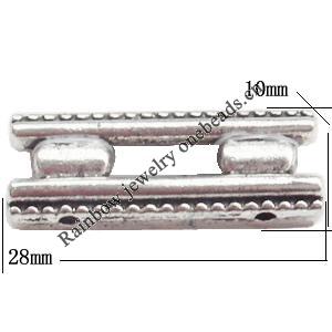 Connector Lead-Free Zinc Alloy Jewelry Findings 10x28mm hole=1.5mm Sold per pkg of 300