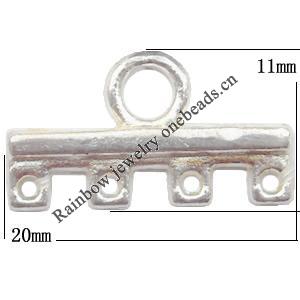 Connector Lead-Free Zinc Alloy Jewelry Findings 20x11mm hole=3mm Sold per pkg of 700