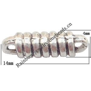 Connector Lead-Free Zinc Alloy Jewelry Findings 14x4mm hole=1.5mm Sold per pkg of 1000
