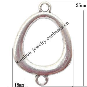 Connector Lead-Free Zinc Alloy Jewelry Findings 18x25mm hole=1.5mm Sold per pkg of 600