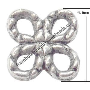 Connector Lead-Free Zinc Alloy Jewelry Findings，6.5mm hole=1mm Sold per pkg of 4000