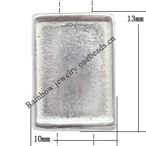 Connector Lead-Free Zinc Alloy Jewelry Findings 10x13mm hole=1mm Sold per pkg of 500