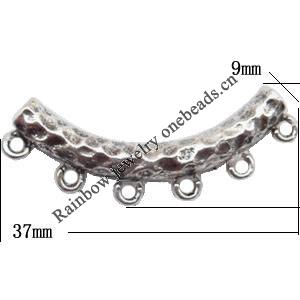 Connector Lead-Free Zinc Alloy Jewelry Findings 37x9mm hole=2mm Sold per pkg of 80