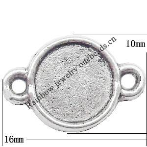 Connector Lead-Free Zinc Alloy Jewelry Findings 16x10mm hole=1mm Sold per pkg of 700