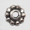 Spacer  Lead-Free Zinc Alloy Jewelry Findings，5mm hole=1mm Sold per pkg of 7000