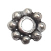 Spacer  Lead-Free Zinc Alloy Jewelry Findings，5mm hole=1mm Sold per pkg of 6000