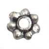 Spacer  Lead-Free Zinc Alloy Jewelry Findings，4x1mm hole=1mm Sold per pkg of 10000