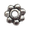 Spacer  Lead-Free Zinc Alloy Jewelry Findings，5x1mm hole=1mm Sold per pkg of 8000