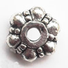 Spacer  Lead-Free Zinc Alloy Jewelry Findings，8x3mm hole=1mm Sold per pkg of 2000