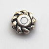 Spacer  Lead-Free Zinc Alloy Jewelry Findings，4mm hole=1mm Sold per pkg of 10000