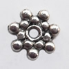Spacer Lead-Free Zinc Alloy Jewelry Findings，8mm hole=1mm Sold per pkg of 2000