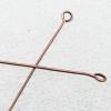 Iron Jewelry Eyepins Red bronze 50mm, Sold by Group ( Stock: 1 Group )